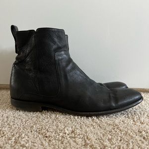 Vince boots black leather size 8